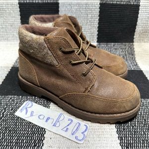 UGG Brown Orin 1008001K Lace Up Boots Boy's sz 1 1y EU 31 UK 13c $80